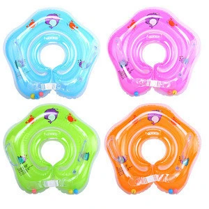 Swimming Baby Accessories Neck Ring Tube Safety Infant Float Circle for Bathing Inflatable Water Dropshipping