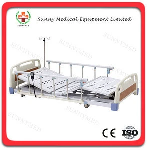 SY-R004 hospital furniture ABS Three-function Super Low Care Bed Medical Electric hospital bed