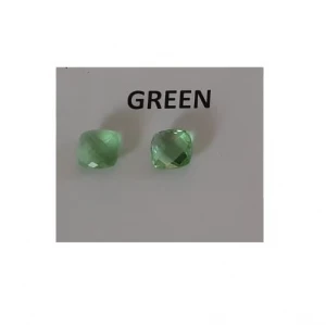 Synthetic gems ( glass ) 12mm cushion faceted