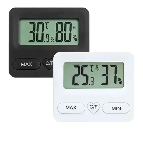 Buy Temperature Humidity Monitor Digital Thermo Lcd Hygrometer Clock ...