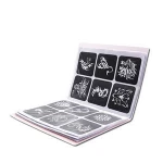 Temporary Custom Face Paint Plastic Alphabet Airbrush Tattoo Stencil Set