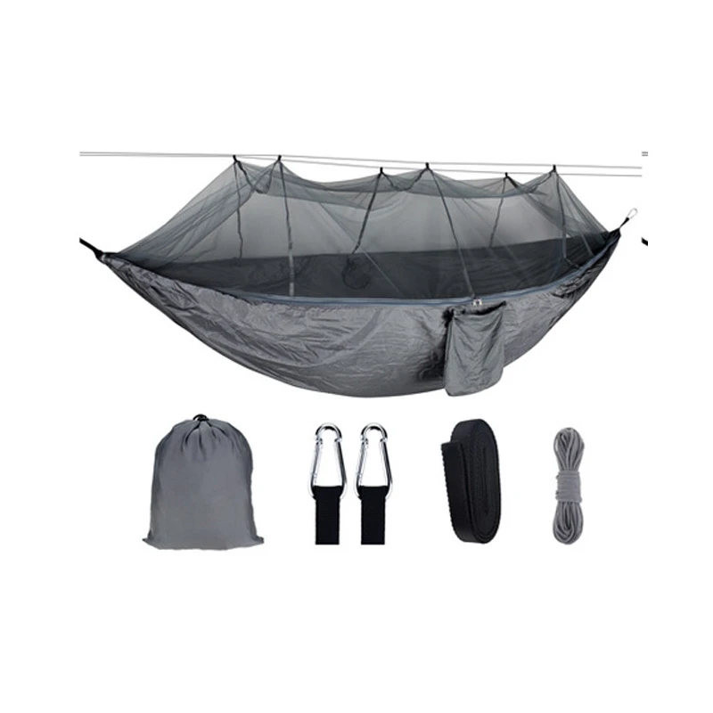 Tent Outdoor Threads Hammocks Trailer Hitch Travel Tree True Adventurer Portable Folding Mosquito Net Hammock