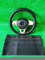 The Steering Wheel Cover Of A Warm Artificial Wool Car Steering Wheel Cover