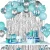 Import Tiffany blue birthday party decoration set with silver happy Birthday balloon banner from China