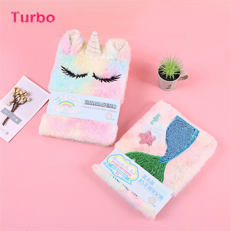 Top Quality promotional cheap planner dairy stationery free samples a5 colorful cute animal plush notebook for children