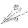 Top Seller Food Grade Laguiole Style Hotel Silver Stainless Steel Cutlery Set Flatware