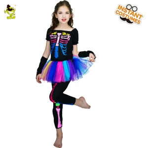 Top Selling Kid&#39;s Halloween Fancy Dress Halloween Skeleton Series Costume For Children