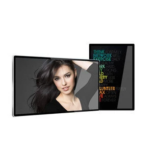 touch screen digital signage wall mount ultra thin lcd advertising display