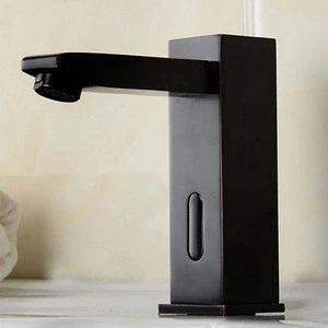 Touchless black basin faucet water saving tap automatic sensor faucet
