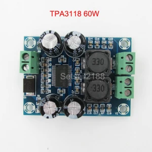 TPA3118 60W Mono Digital Audio Power Amplifier Board Amp Module 12V-24V XH-M311