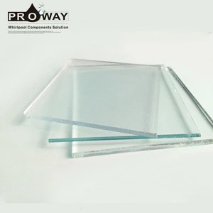 Transparent Shower Tempered Glass Ultra White Glass Curved/Flat 4mm 5mm Mistlite Glass