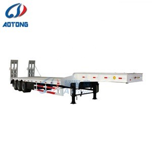 Tri-axles 50 60 Tons Lowboy Lowbed Price Low Bed Semi Truck Trailers
