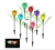 Import Tulip Flower Shaped Outdoor Yard Garden Lawn Path Lighting Solar Power LED Tulip Landscape Flower Lamp Lights Stake Lights from China