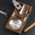 Import UKETA custom square folding wooden box cigar ashtray set gift for man with cigar cutter from China