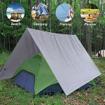 Ultralight Waterproof Tarp Outdoor Camping Hammock Rain Fly Anti UV Garden Awning Sun Shelter