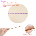 unfinished round log slice blank wood pieces signs carving disc wooden circle plaques signboard hanging decor diy craft