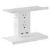 US Standard AC125V/15A Output Per USB Port DC5V/2.4A Power Strip/Outlet/Wall Socket with Shelf for Residential / General-Purpose