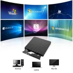 USB 3.0 Portable External CD DVD Drive  CD DVD + / - RW DVD Drive Internal Hi-Fi Burner for Mac OS, PC Laptop, Windows XP/7/8/10