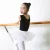 V-Elastic Mesh Children&#39;s Ballet Leotards Short Sleeve Dance Wear With White Tutu Skirt For Training And Stage Performance