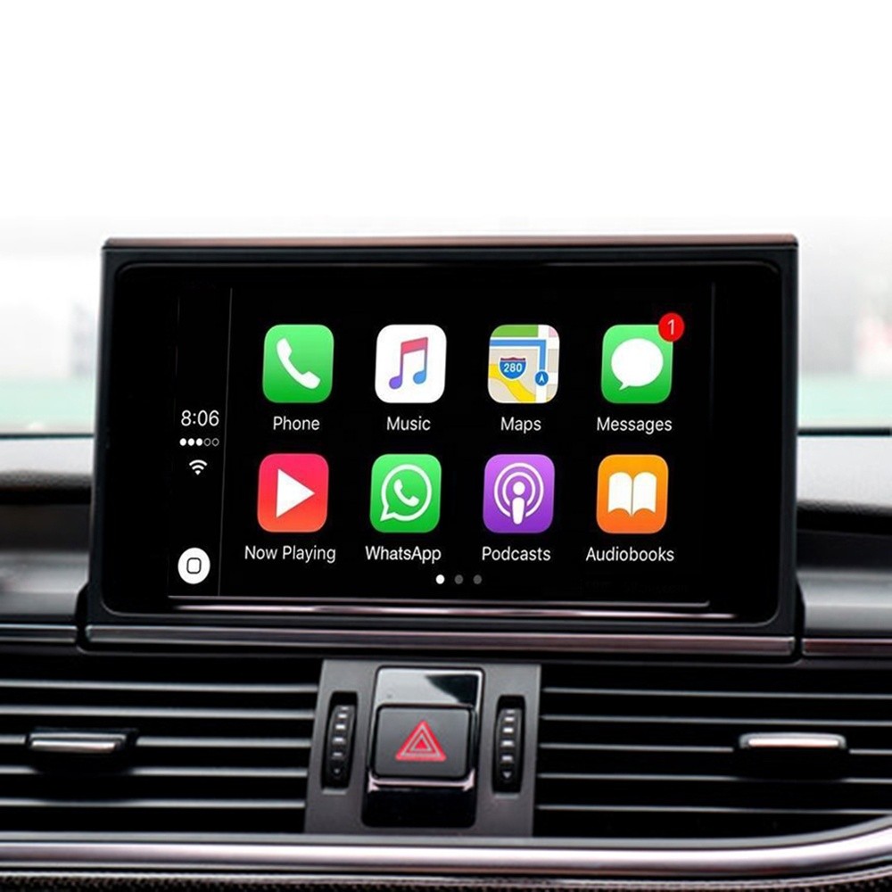 Vehicle Navigation Screen Carplay A3 A6 A7 Q3 Q7 With MMI3G For AUDI Carplay Module Video interface Support Android Auto Airplay