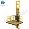 Vertical lead rail cargo lift platform / hydraulic cargo lift