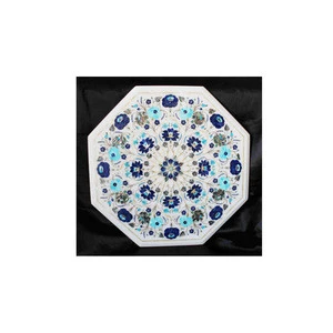 Very New White Makrana Marble Inlay Table Top