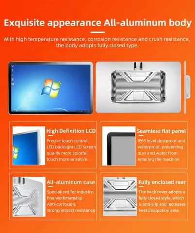 Buy Wall Mount Industrial Touch Screen Pc Panel All-in-one Lcd Monitor ...