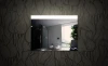 Wall mounted Illuminated LED bathroom mirror with CE/IP44 touch sensor