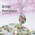 Import Water drop shape custom wholesale high quality glass stone DIY brooch pendant necklace crystal earring rhinestone pendants charm from China