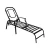 Import Weather &amp; Rust Resistant Steel Chair with Polyester Fabric Cushion Outdoor Chaise Lounge from China