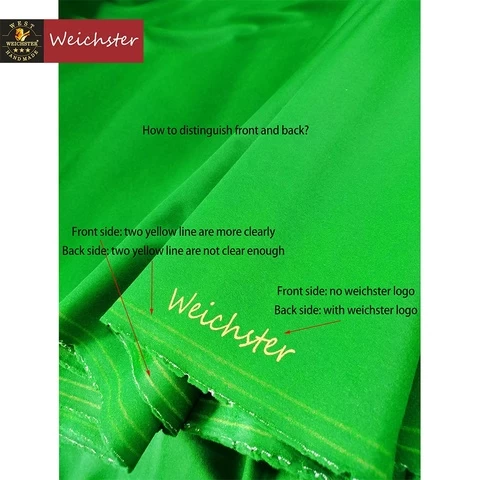 Weichster Tournament Plus Quality High Density Smooth Durable Woolen Snooker English Pool Table Cloth 198cm width