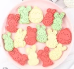wf1318 Cake Tools easter bunny egg plastic mold baking Decorating Cupcake topper chocolate Gumpaste fondant cake tool mould