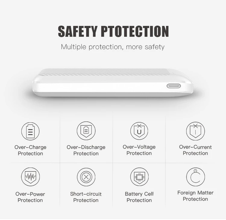 White Double USB Output Charging Outdoors Power Bank Mobile Charging Power Banks 20000mah for Phone