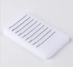 white eyelash extension  silicone pad holder card private label