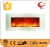 Import white glass front panel Wall mounted electric fireplace from China