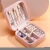 Import White Jewelry Box Packaging Earring Ear Stud PU Leather Portable Jewel Case Jewellery Packaging Gift Boxes Travel Jewelry Box from China