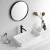 Import White Rectangle Countertop Sink Bathroom Customized Ceramic Table Top Wash Basin from China