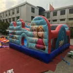 Wholesale 0.55mm PVC Material Ice Princess Frozen Inflatable Bouncer, Princess Inflatable Bouncy Castle For Sale