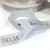 Import Wholesale 1 Inch Custom Printed Logo White Polyester Satin Ribbon, thank you ribbon from China