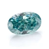 Wholesale Beautiful moissanite Stone 8*12mm High Quality oval Cut  Blue Loose Moissanite Diamond Gemstone