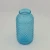 Import Wholesale Blue Embossed Glass Flower Vase from China