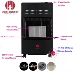Wholesale ceramic infrared gas room heater indoor portable household propane indoor natural gas room heater with ce