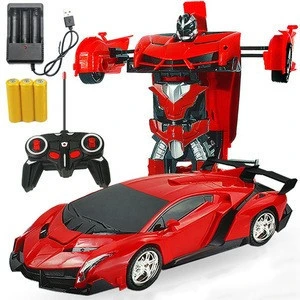 Wholesale cheap baby kids impact of deformation remote control transformed car toy