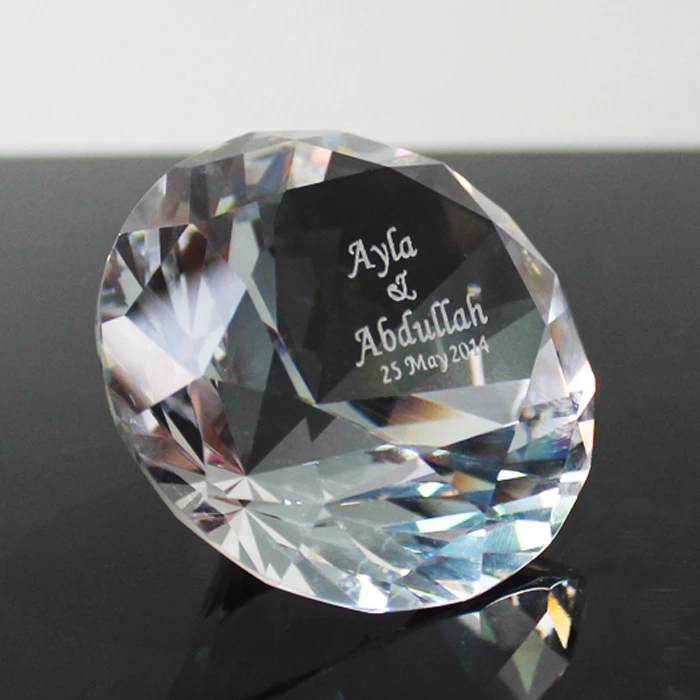 Wholesale cheap crystal glass diamond for wedding decoration
