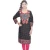 Import Wholesale cheap price designer printed cotton black kurti for women and girls from India