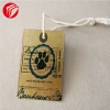 wholesale clothes custom retail apparel hang tags and labels  gold foil printing garment kraft paper hangtag