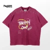 Wholesale Custom Acid Washed Vintage Unisex T Shirts 100% Cotton Mens Acid Wash T-Shirt o neck