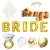 Import Wholesale Custom Gold  Balloons Tiara Bride Banner Bridal Shower Wedding Decoration Bachelorette Party Supplies from China