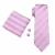 Import Wholesale Custom Jacquard  Pink Ties Mens 100% Silk Necktie High Quality Cheap Mens Striped Neck Tie Set from China