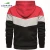 Import Wholesale custom regular fit color blocked men hoodies available in multiple colors with different color combinations from Pakistan